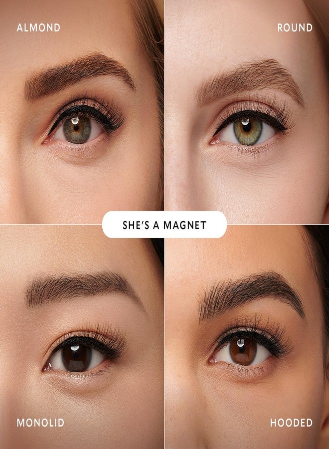 Velour Magnetic Eyelashes, Luxurious False Lashes, Reusable Eyelashes, Wear up to 30x & Vegan, All Eye Shapes, Natural Lashes, Magnetic Eyeliner not Included (She's A Magnet) - Image 4